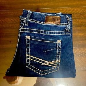 BKE dark wash bootcut jeans